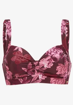 Cellbes of Sweden Mjuk bikini-bh Vinröd / Blommig Sale