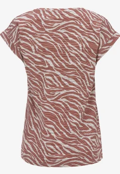 Soyaconcept Mjuk topp med zebramönster Röd / Mönstrad Hot