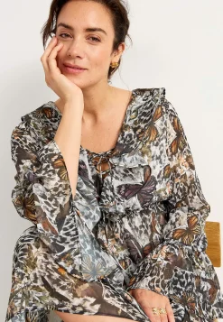 Johanna Toftby x Cellbes Mönstrad chiffongklänning Hot