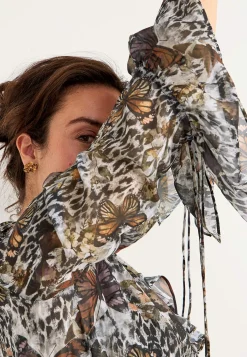 Johanna Toftby x Cellbes Mönstrad chiffongklänning Hot