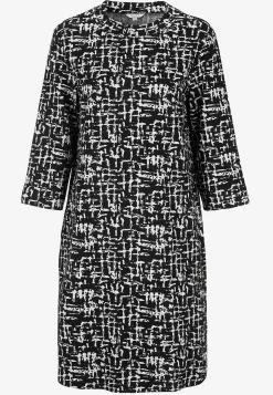 Cellbes of Sweden Mönstrad klänning med sidofickor Svart / Mönstrad New