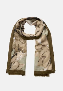 Soyaconcept Mönstrad, mjuk scarf Svart / Mönstrad Clearance