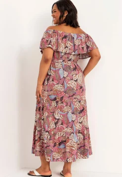 Johanna Toftby x Cellbes Mönstrad singoallaklänning Rosa / Mönstrad Discount