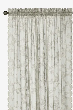 Cellbes of Sweden Mönstrad spetsgardin 2-pack Linnebeige Hot