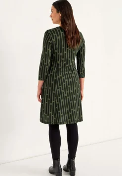 Cellbes of Sweden Mönstrad trikåklänning med fickor Hot