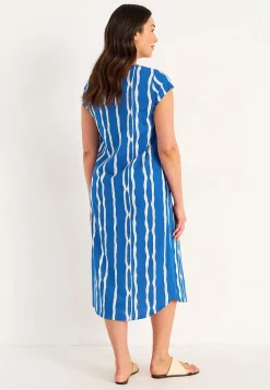 Cellbes of Sweden Mönstrad trikåklänning med fickor New