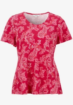 Cellbes of Sweden Mönstrad trikåtopp Cerise / Paisley