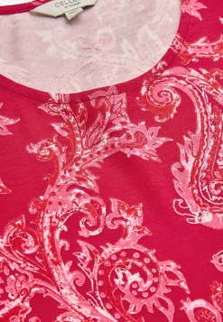 Cellbes of Sweden Mönstrad trikåtopp Cerise / Paisley