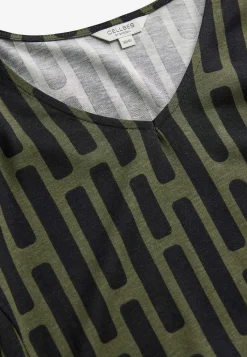 Cellbes of Sweden Mönstrad trikåtunika Grön / Mönstrad Hot