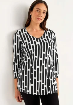 Cellbes of Sweden Mönstrad trikåtunika Clearance