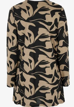 Cellbes of Sweden Mönstrad trikåtunika med fickor Beige / Svart / Mönstrad Outlet