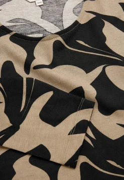 Cellbes of Sweden Mönstrad trikåtunika med fickor Beige / Svart / Mönstrad Outlet