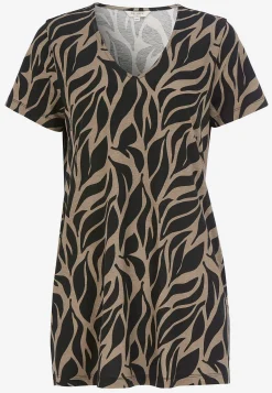 Cellbes of Sweden Mönstrad trikåtunika med fickor Svart / Mönstrad Outlet