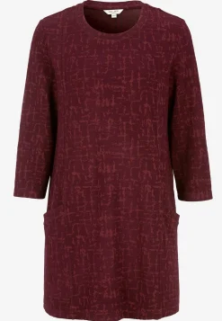 Cellbes of Sweden Mönstrad tunika med fickor Vinröd / Mönstrad Hot