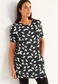 Cellbes of Sweden Mönstrad tunika med fickor Outlet