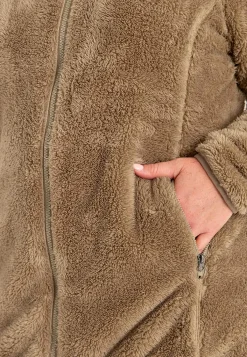 Cellbes of Sweden Mysig fleecejacka med huva Nougat New