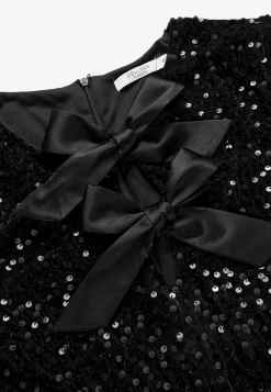 Johanna Toftby x Cellbes Paljettklänning i stretchig velour Svart Outlet