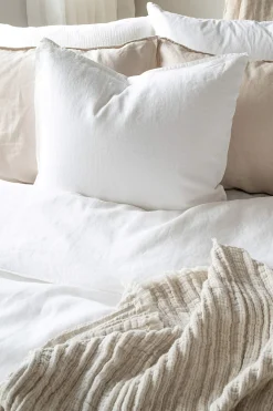 Borganäs Påslakanset i linne 150x210 cm Silence Vit