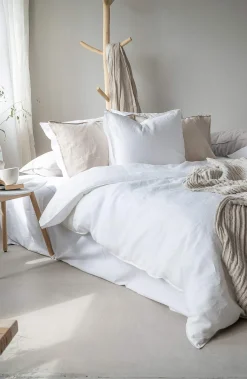 Borganäs Påslakanset i linne 150x210 cm Silence Vit