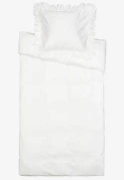 Cellbes of Sweden Påslakanset i satin med volanger Ekologisk bomull Vit Online