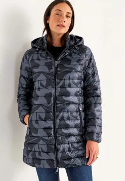 Cellbes of Sweden Quiltad, mönstrad lättviktsjacka Svart / Mönstrad