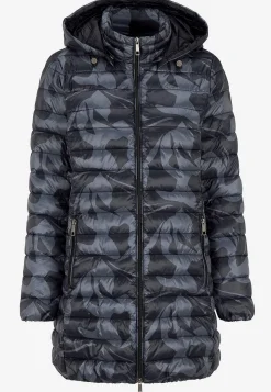 Cellbes of Sweden Quiltad, mönstrad lättviktsjacka Svart / Mönstrad