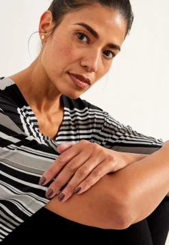 Cellbes of Sweden Randig trikåtopp Svart / Randig Hot