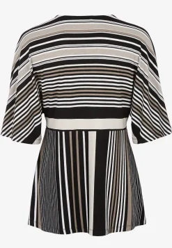 Cellbes of Sweden Randig trikåtopp Svart / Randig Hot