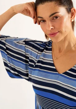 Cellbes of Sweden Randig trikåtopp Marin / Randig Clearance