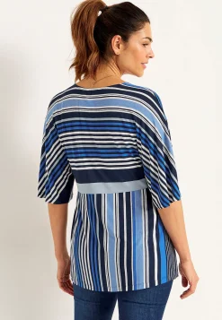 Cellbes of Sweden Randig trikåtopp Marin / Randig Clearance