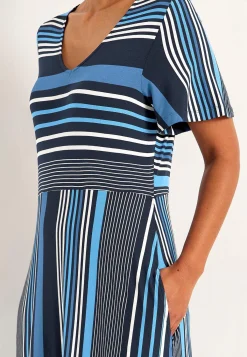 Cellbes of Sweden Randig viskosklänning Sale