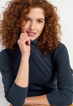 Cellbes of Sweden Ribbad polotröja i ekologisk bomull Sale