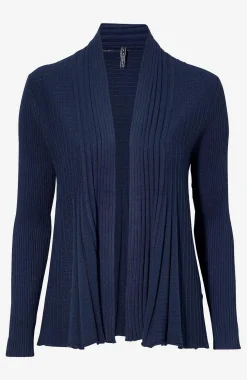 Freequent Ribbad, öppen cardigan Claudisse Marin