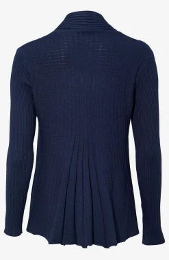 Freequent Ribbad, öppen cardigan Claudisse Marin