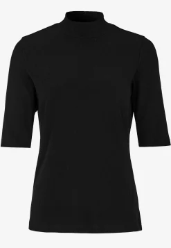 Cellbes of Sweden Ribbad topp med polokrage Svart Discount