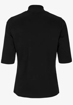Cellbes of Sweden Ribbad topp med polokrage Svart Discount