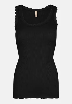 Soyaconcept Ribbat linne i silkesmix Svart Hot