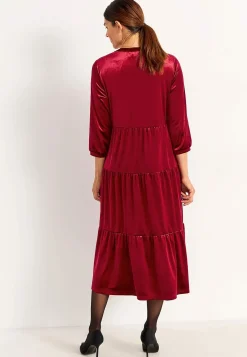 Cellbes of Sweden Sammetsklänning med volang New