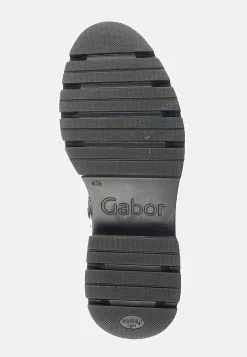 Gabor Skinnkänga med dragkedja Mörkbrun