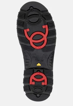 Rieker Skinnkänga med infällbara broddar Svart Clearance