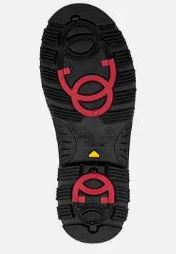 Rieker Skinnkänga med infällbara broddar Vinröd Sale