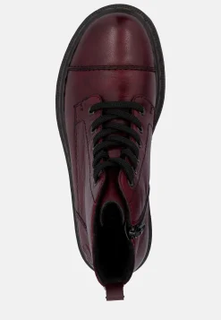 Rieker Skinnkänga med snörning och dragkedja