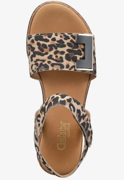 Gabor Skinnsandal med kardborrestängning Hot