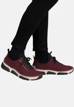 Rieker Slip-on sneaker Vinröd Discount