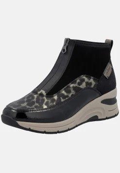 Rieker Sneakerkänga med kilklack Svart / Mönstrad Sale