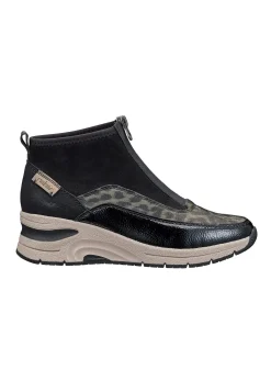 Rieker Sneakerkänga med kilklack Svart / Mönstrad Sale
