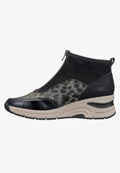 Rieker Sneakerkänga med kilklack Svart / Mönstrad Sale