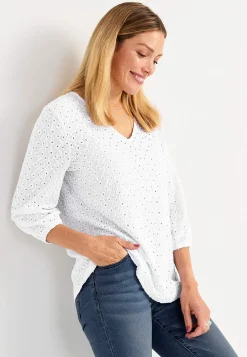 Cellbes of Sweden Spetstopp med hålmönster Vit Hot