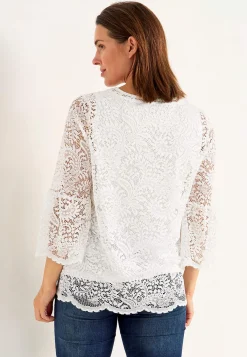 Cellbes of Sweden Spetstopp med trumpetärm Offwhite Online