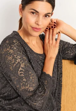 Cellbes of Sweden Spetstopp med trumpetärm Brun Clearance